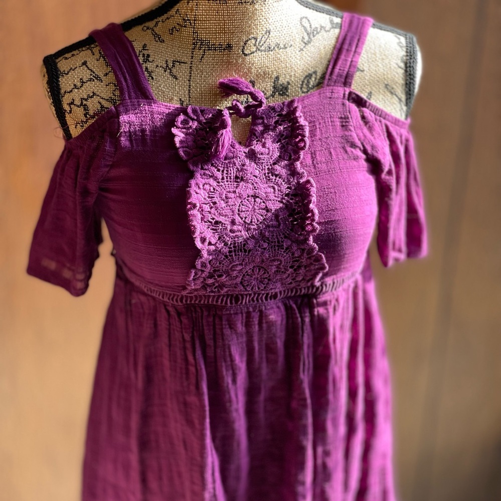 Kids purple dress My Michelle Girls ~ size 12 in good condition